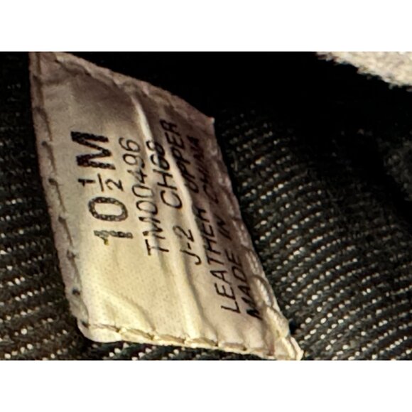 Tommy Hilfiger Shoe mens 10.5M Black Leather Slip On Sneaker Low Back - Picture 6 of 16